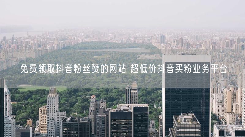 免费领取抖音粉丝赞的网站 超低价抖音买粉业务平台