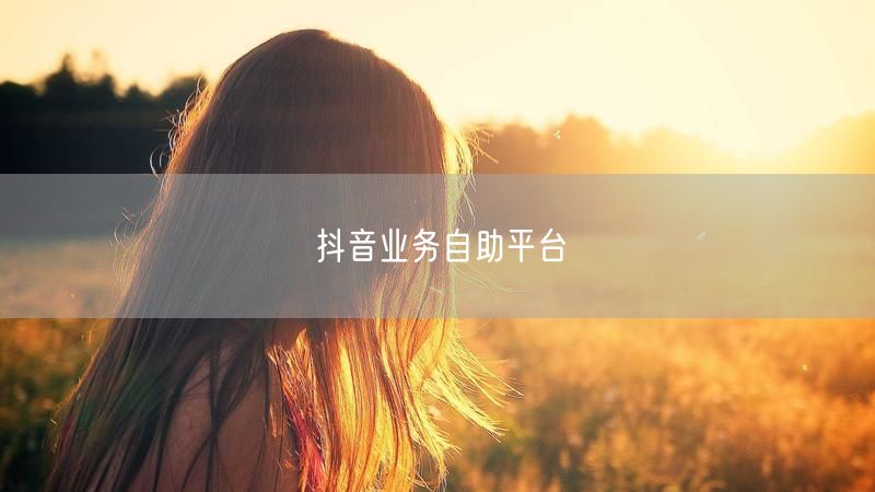 抖音业务自助平台