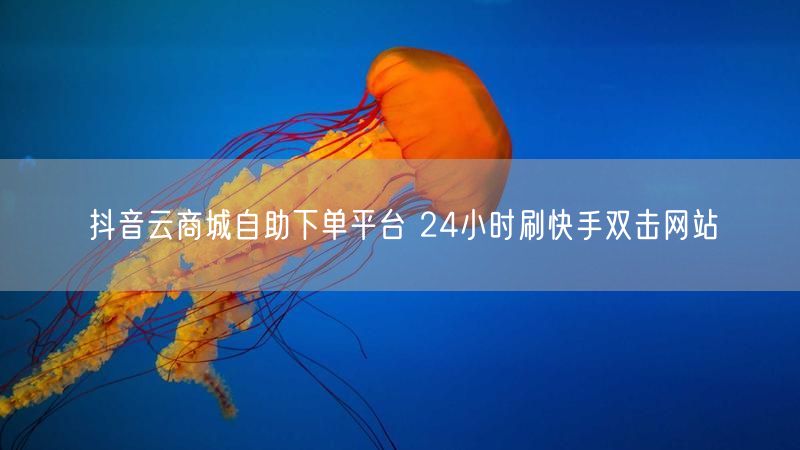 抖音云商城自助下单平台 24小时刷快手双击网站