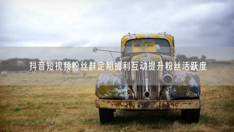 抖音短视频粉丝群定期福利互动提升粉丝活跃度