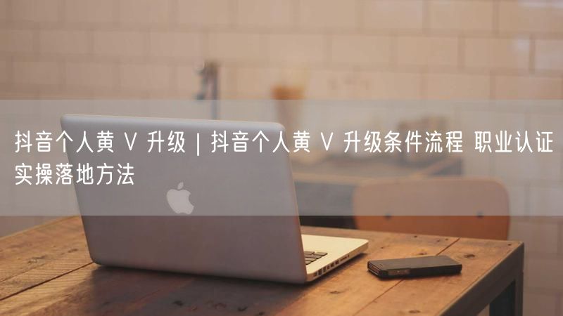 抖音个人黄 V 升级|抖音个人黄 V 升级条件流程 职业认证实操落地方法